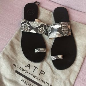 ATP Snakeskin Sandals